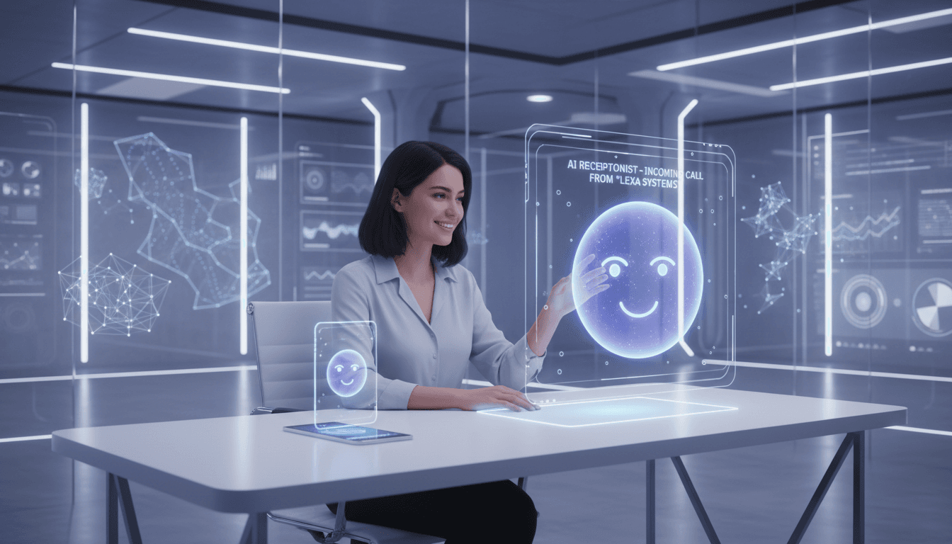 AI receptionist receiving an inbound call and processing customer intent